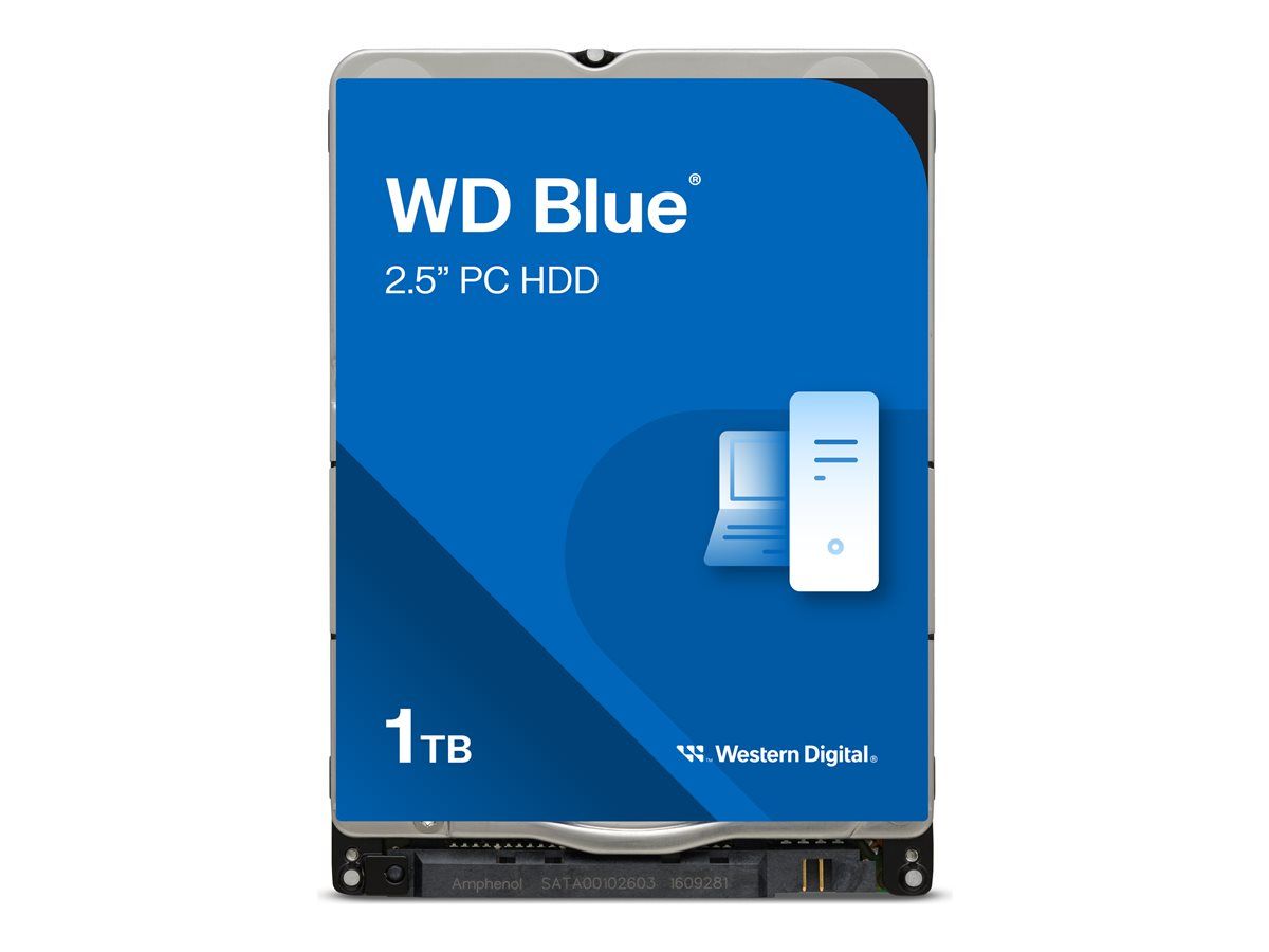 Western Digital Blue 1TB Internal Hard Drive - 2.5', SATA 6Gb/s, 5400 RPM, 128MB Buffer