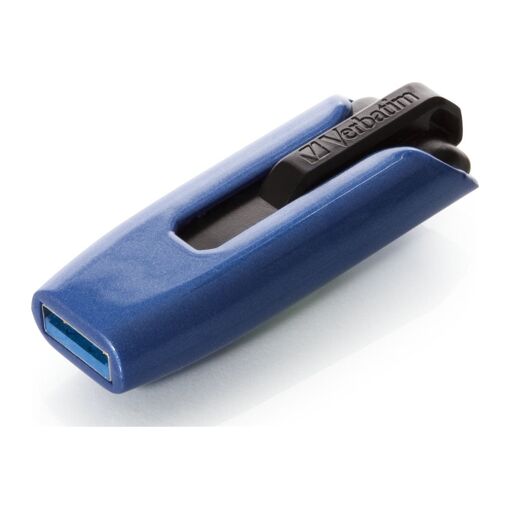 Verbatim Store 'n' Go V3 MAX USB 3.0 Flash Drive - 128GB - Blue/Black