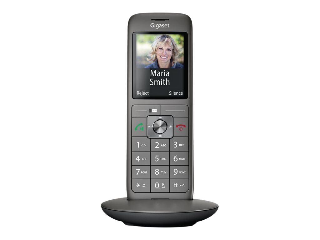 Gigaset CL660HX - Wireless Handset Extension with Caller ID - DECTGAP - Black, Charcoal Grey
