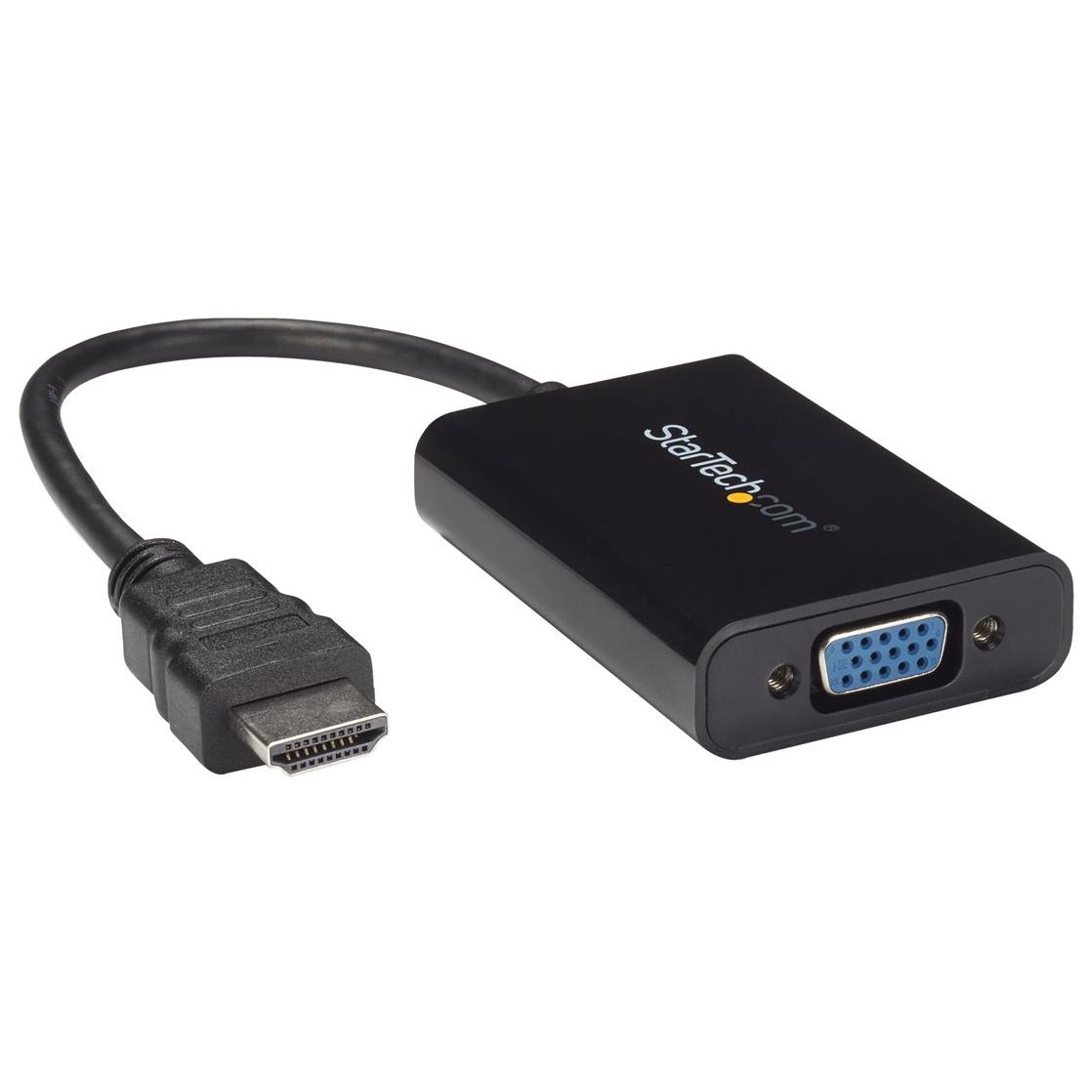 Adaptador StarTech HDMI a VGA con audio - Convertidor de vídeo
