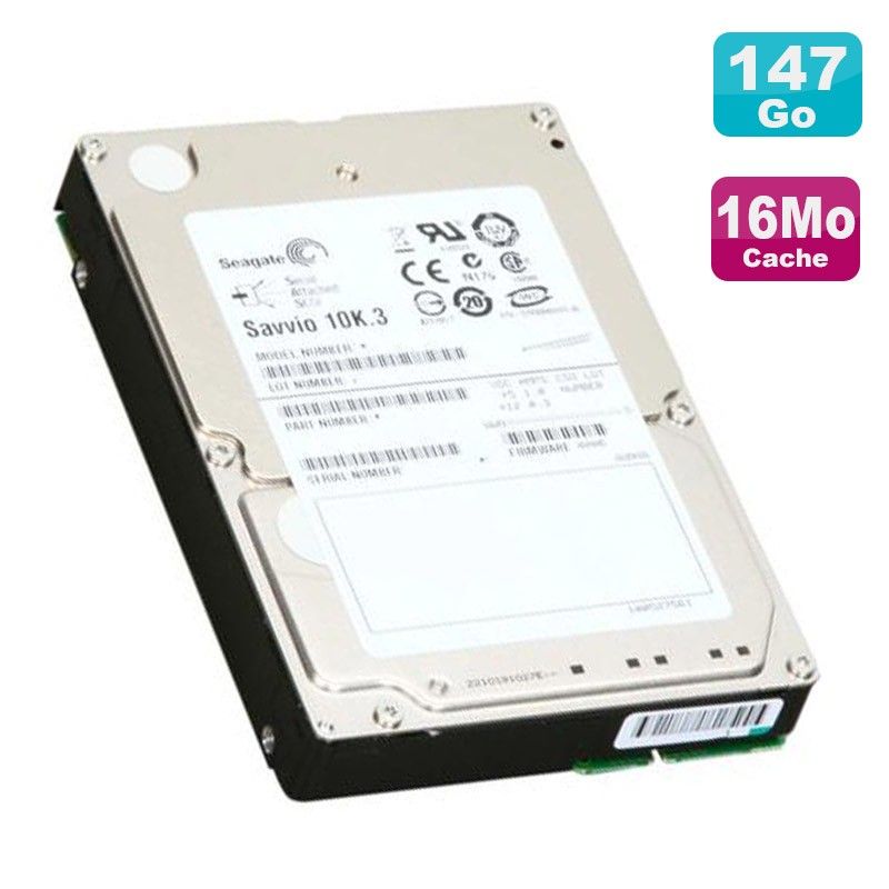 Disque dur serveur Dell Savvio 10K.3 2,5'' SAS - 146 Go, 10 000 tr/min, 16 Mo cache (reconditionné)