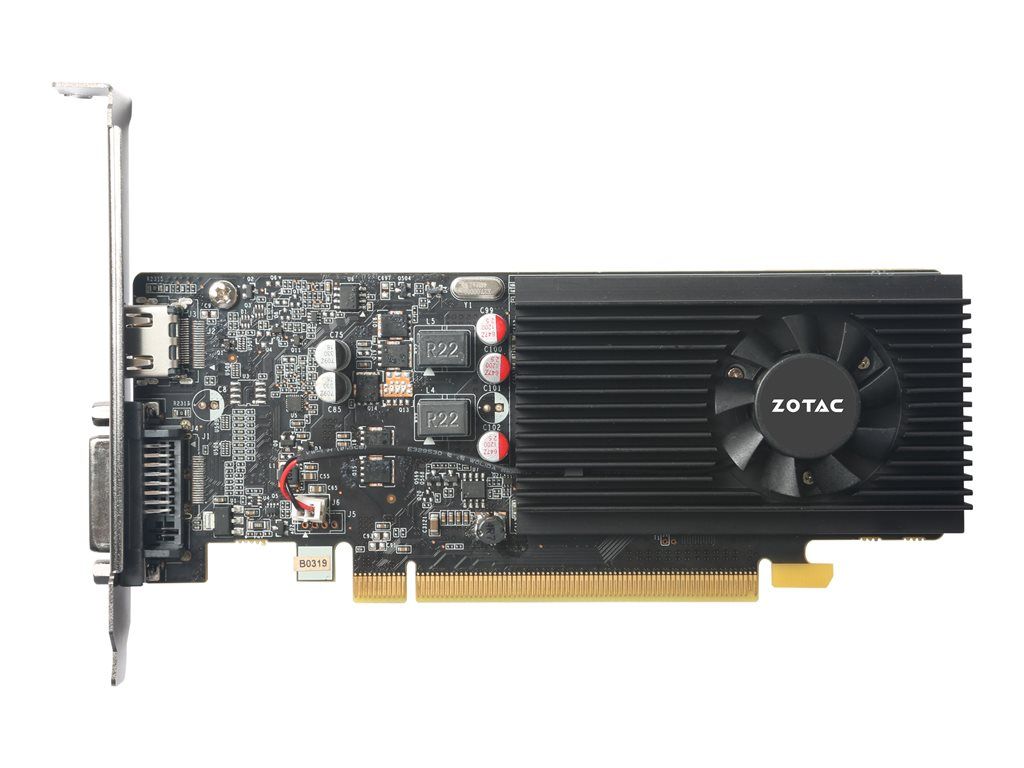 Carte graphique Zotac GeForce GT 1030 - GF GT 1030 - 2 Go GDDR5 - PCIe 3.0 - DVI, HDMI
