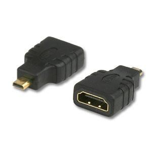 ConnectLand HDMI Adapter - 19-Pin Micro HDMI Type D Male to HDMI Female - 1080p Supported