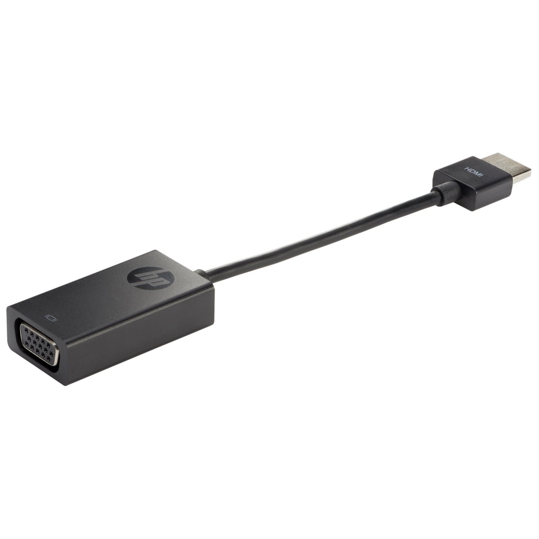 HP Video Adapter - HD-15 (VGA) Female to HDMI Male - 7.8 Inches - For Pavilion 24, 27, 510, 590, 595, TP01