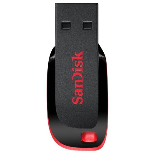 Pendrive SanDisk Cruzer Blade 64 GB (Negro Rojo)