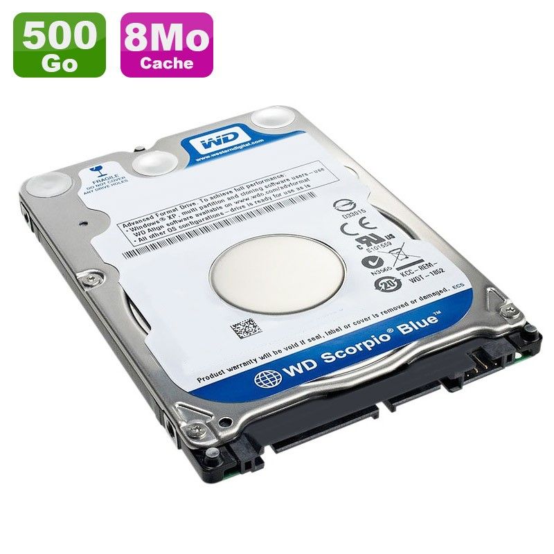 Disco duro portátil WD Scorpio Blue de 500 GB SATA 2.5