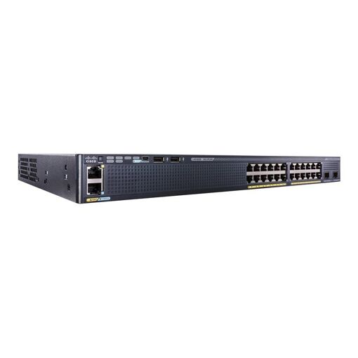 Commutateur Cisco Catalyst 2960X-24TS-L - Géré - 24 ports 10/100/1000 + 4 SFP Gigabit - Bureau, Montage en rack