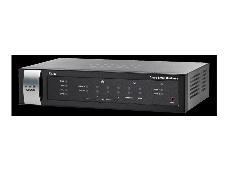 Commutateur Cisco RV320 - 4 ports avec 1 GbE - 2 ports WAN