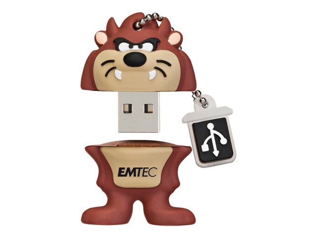 EMTEC 2.0 USB Flash Drive Looney Tunes Episode 1 L103 Taz 8GB Brown