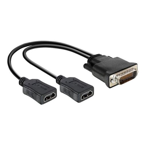 Cable adaptador Delock 0,25 m DMS a HDMI Negro