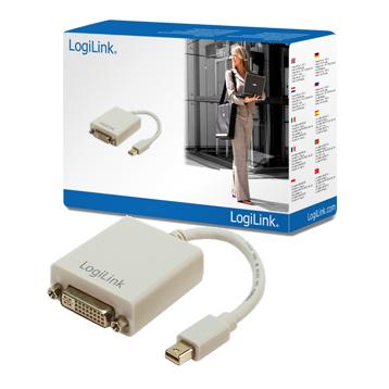 Adaptador LogiLink DisplayPort Mini a DVI 0,30 m