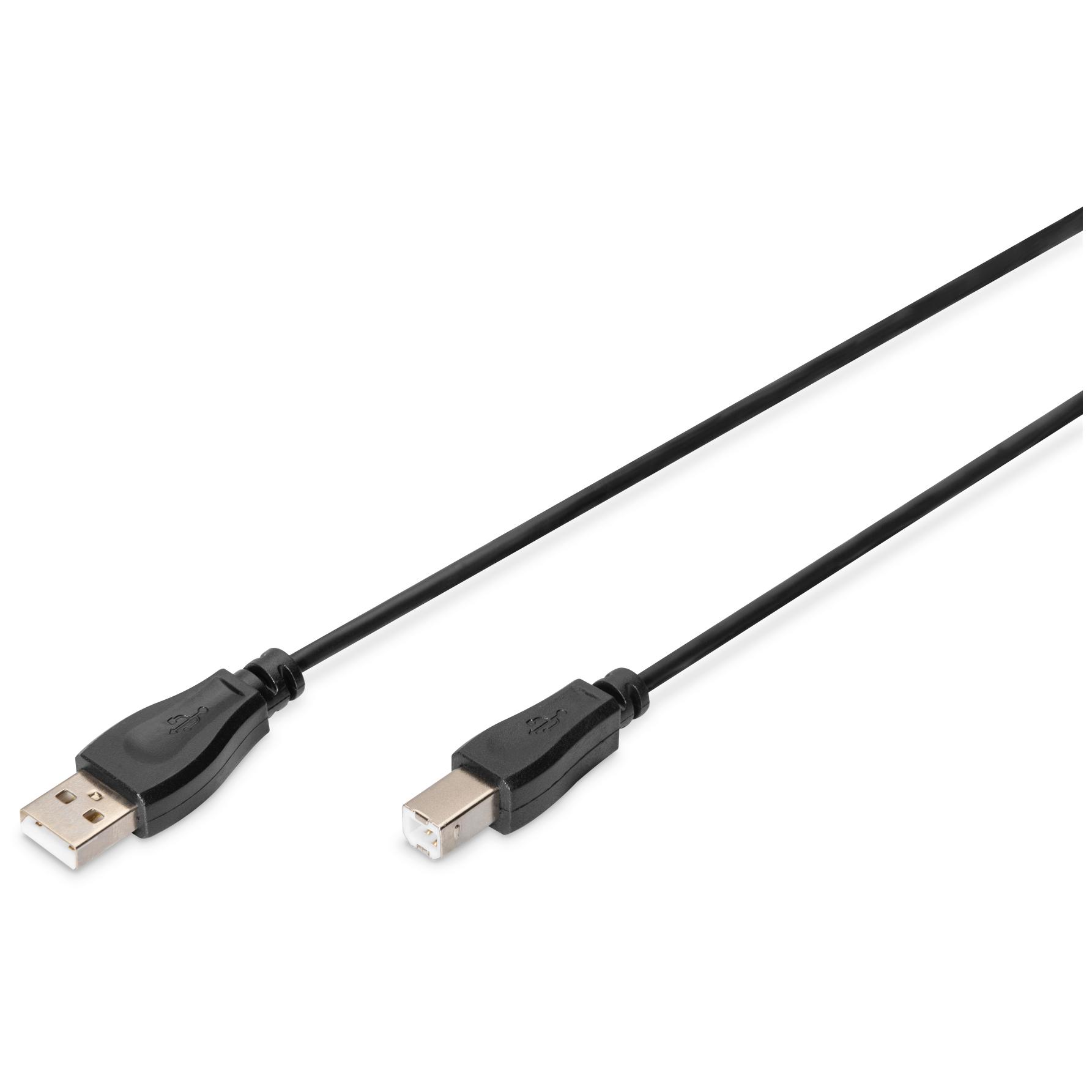 Cable de conexión Digitus USB-A - USB-B, 1,8m