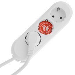Bachmann SMART Circuit Breaker - 3 Output Connectors (3 x Type F Power) - 1.5m Cable - White