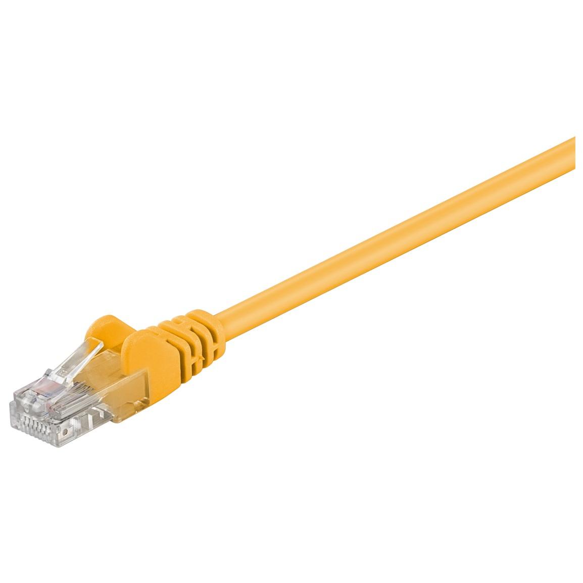 Goobay - RJ-45 (M) to RJ-45 (M) Ethernet Cable - 2m - UTP - CAT 5e - Yellow