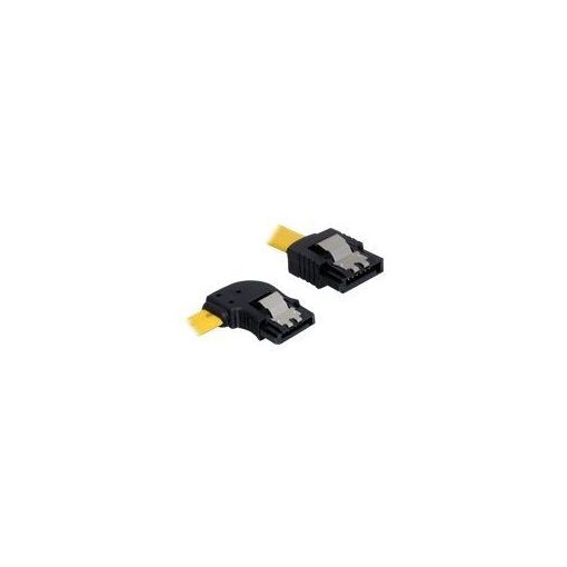 Cable SATA Delock - 0,7 m, Bloqueado, Conexiones con ángulo izquierdo y derecho