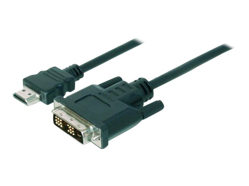Assmann - DVI-D to HDMI Adapter Cable - 2m - Dual Shielding - Black