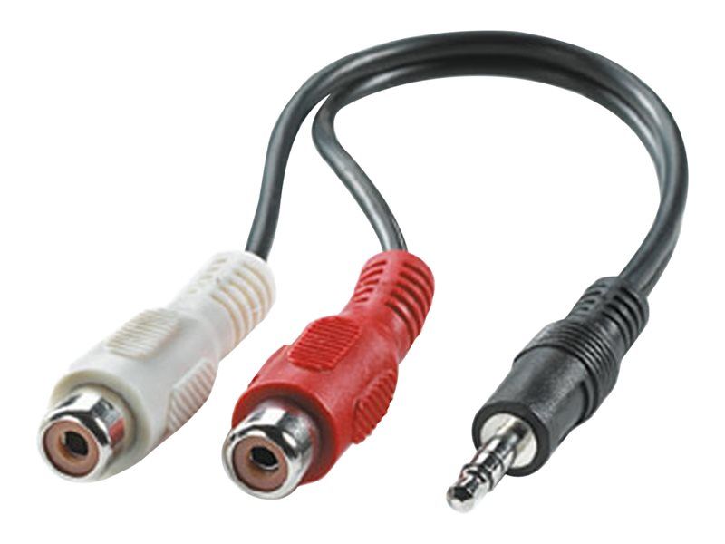 Secomp 3.5mm Stereo Mini-Phone to RCA Cable - 20cm