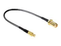 Câble coaxial Delock 0,2 m Noir
