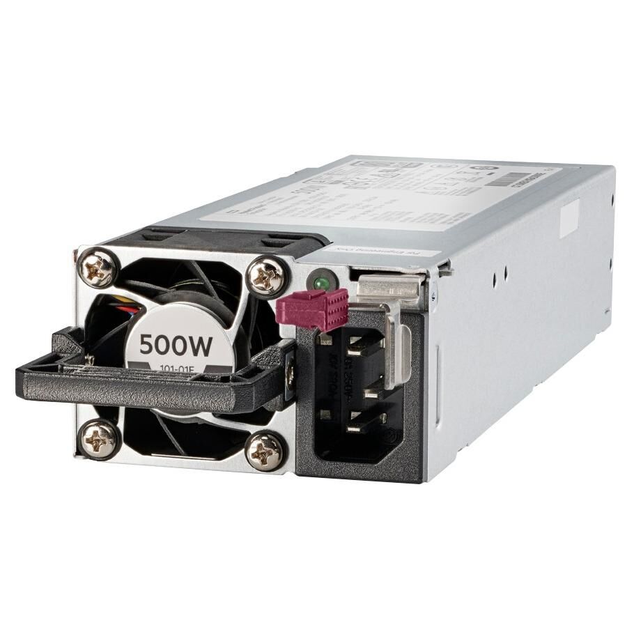 HP Power Supply - Hot-Swappable / Redundant (Plug-in Module) - Flex Slot - 80 PLUS Platinum - AC 100-240V - 500W