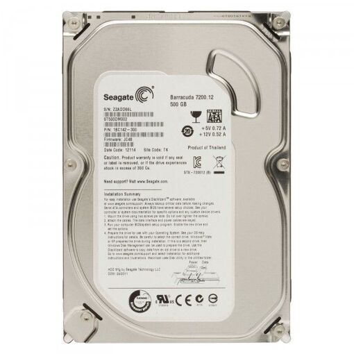 Seagate Barracuda 500GB 3.5' SATA II 3Gb/s
