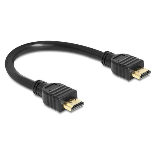 Cable HDMI Delock 0,25 m Tipo A (Estándar) Negro