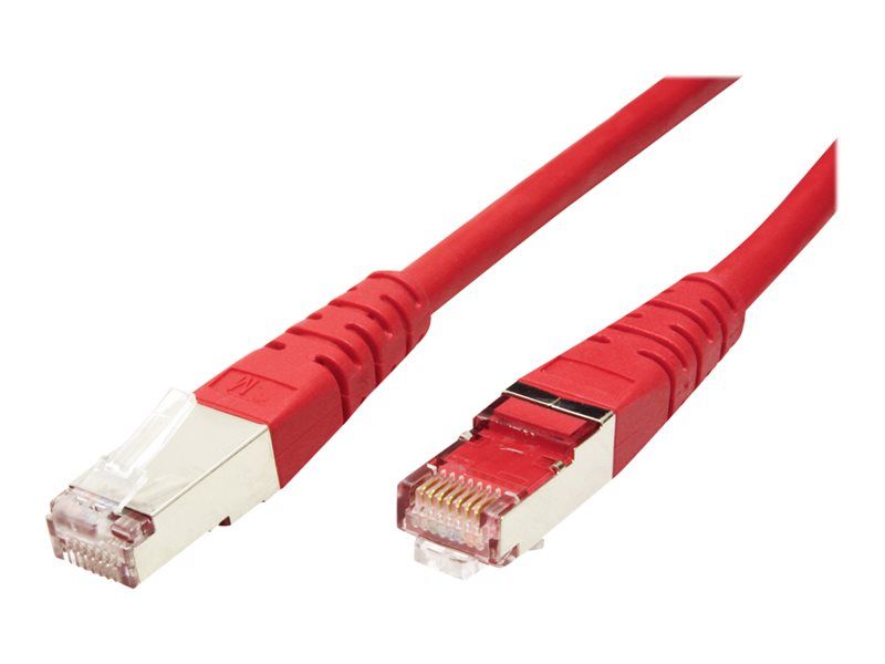 Secomp Roline - RJ-45 (M) to RJ-45 (M) Cable - 30 cm - SFTP - CAT 6 - Red