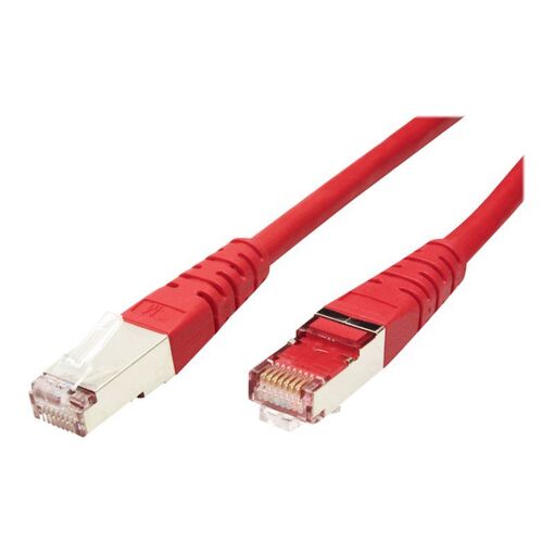 Cabo Secomp Roline - Conexión RJ-45 (M) a RJ-45 (M) - 30 cm - SFTP - CAT 6 - Rojo