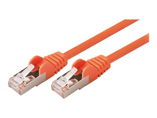 Nedis Valueline Network Cable - 1m, RJ-45 (M) to RJ-45 (M), SF/UTP, CAT 5e, Molded, Round, Hookless, Orange