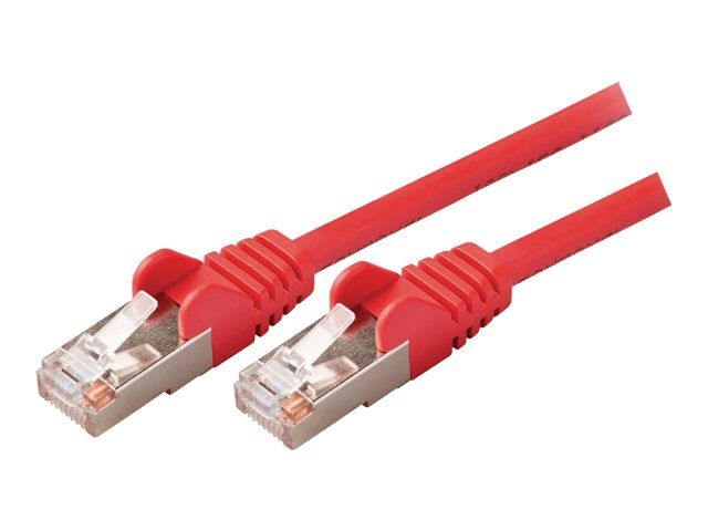 Nedis Valueline Network Cable - 50cm, RJ-45 (M) to RJ-45 (M), CAT 5e, Molded, Round, No Hook - Red