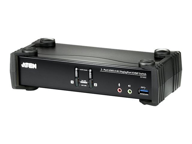 ATEN CS1922 KVMP Switch - 2-Port KVM Switch with Audio and USB