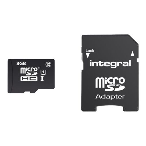 Integral UltimaPro 8GB MicroSDHC Card (UHS Class 1/Class 10 with Adapter)