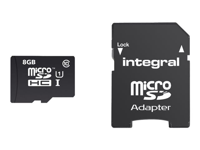 Integral UltimaPro 8GB MicroSDHC Card (UHS Class 1/Class 10 with Adapter)