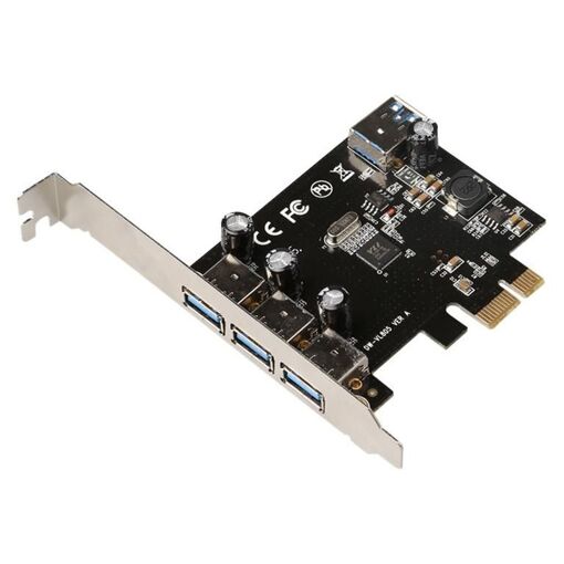Adaptateur USB MicroConnect - PCIe 2.0 vers USB 3.0 (3 ports + interne)