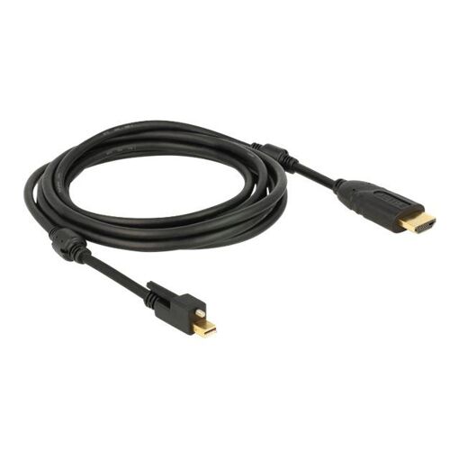 Adaptateur câble Delock 3 m Mini DisplayPort vers HDMI (noir, prise en charge 4K)