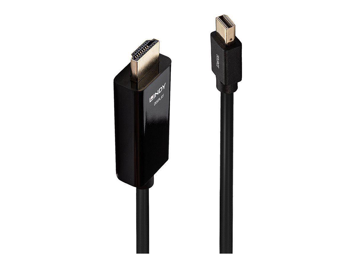 Lindy 1m Mini DisplayPort to HDMI Adapter (Passive, 4K Support)