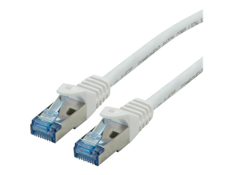 Secomp CAT 6a SFTP Cord, 15m, RJ-45 (M) to RJ-45 (M), White