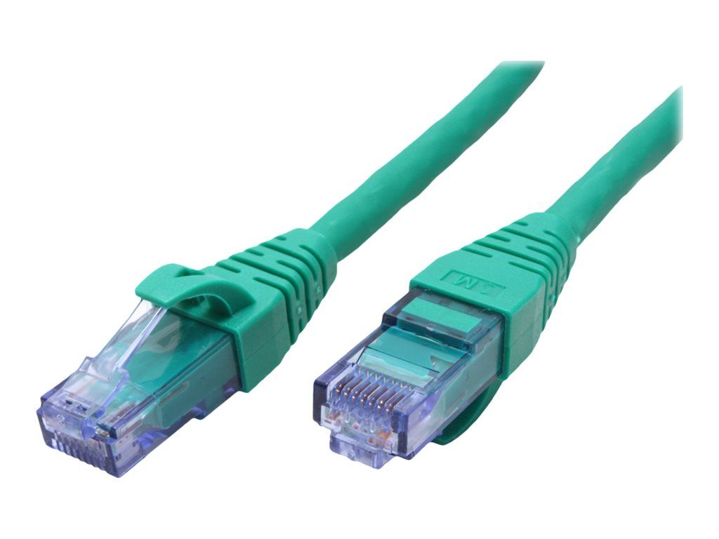 Cable Secomp CAT 6a UTP RJ-45 (M) a RJ-45 (M), 2 m, Sin halógeno, Moldeo, Bloqueo, Verde