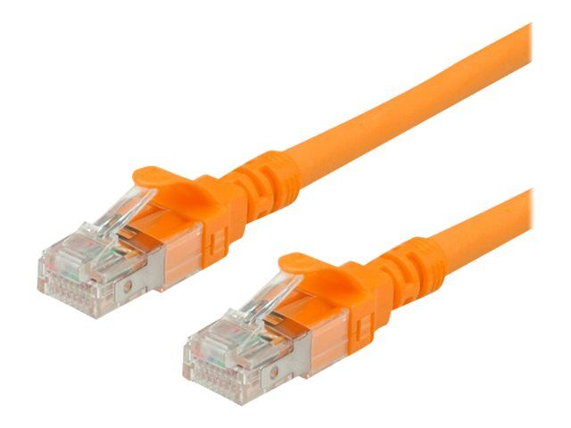 Secomp CAT 6a UTP RJ-45 Cable, 5m, Halogen-Free, Molded and Locking - Orange