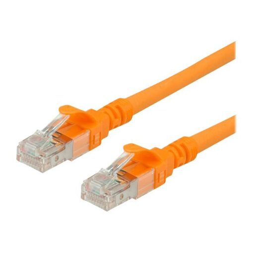 Câble Secomp CAT 6a UTP RJ-45, 5 m, sans halogène, moulé et bloqué - Orange