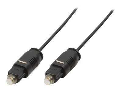 2direct Audio Digital Cable - TOSLINK to TOSLINK - 10m - Optical Fiber - Black