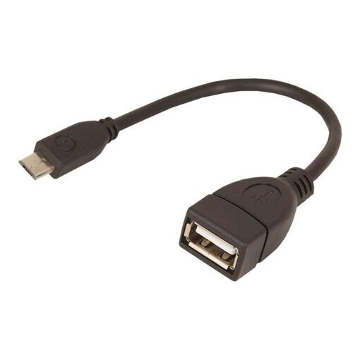Adaptateur Urban Factory USB 2.0 - Micro-USB Type B (M) vers USB Type A (F), Noir