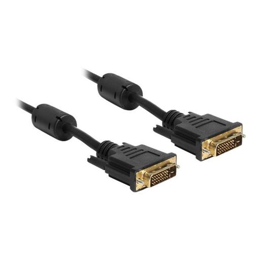 Delock DVI Cable 5m DVI-D Black