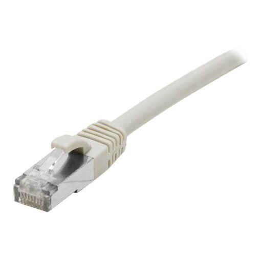 Cable de conexión Dexlan RJ-45 a RJ-45 - 3 m - SFTP Cat 6a - Libre de halógeno, moldeado, sin gancho - Gris