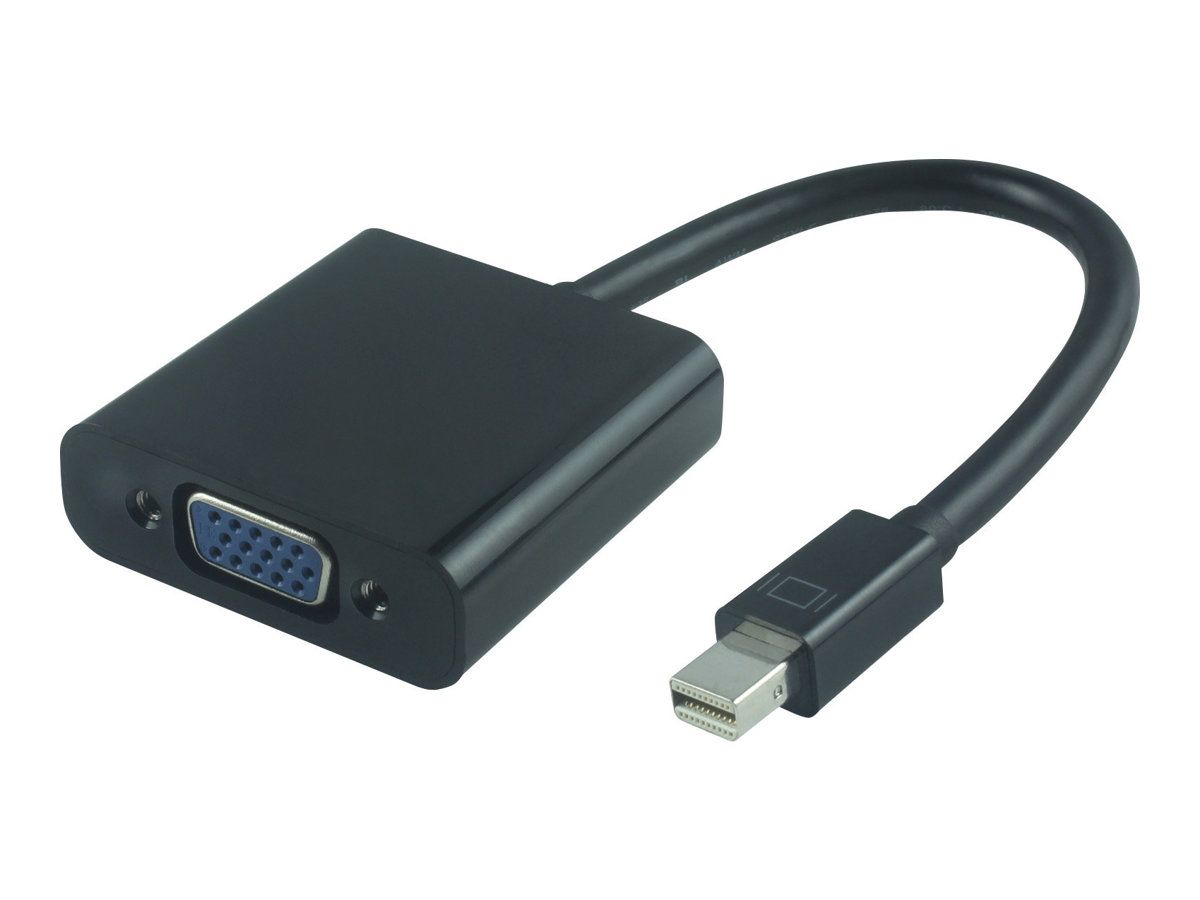 Conversor de vídeo MicroConnect - DisplayPort a VGA - Negro