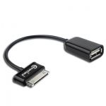 Syba Data Cable - USB Female to Samsung 30-Pin Male Dock Connector - 12.7cm - Black - For Samsung Galaxy Tab Series