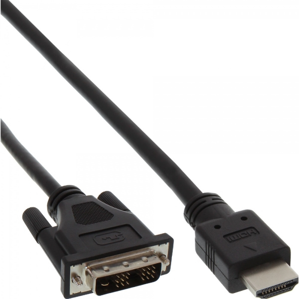 InLine HDMI to DVI Cable, 2m, Black