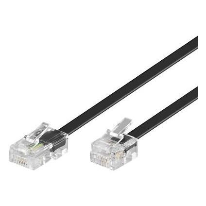 MicroConnect MPK463S 15m Phone Cable Black