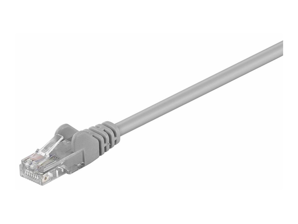 MicroConnect Network Cable - 25cm, UTP CAT 5e, RJ-45 Male to RJ-45 Male, Fixed, Grey