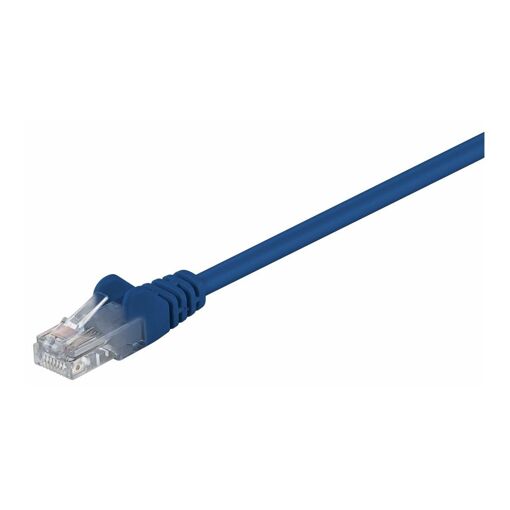 MicroConnect Network Cable - 25cm, UTP CAT 5e, RJ-45 (M) to RJ-45 (M), Fixed, Blue