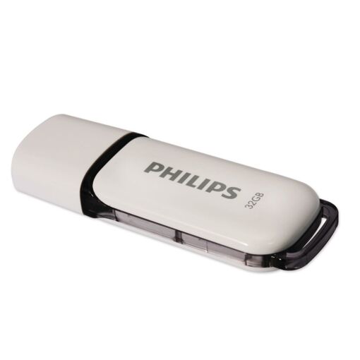 Philips SNOW 32GB USB 2.0 Drive - White and Grey